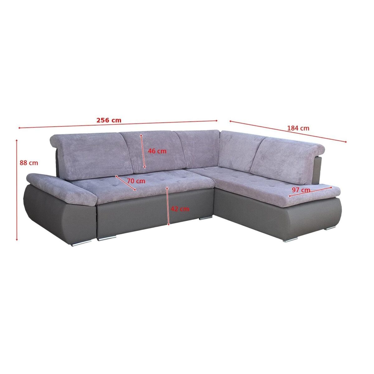 naroznik LONDON wymiary