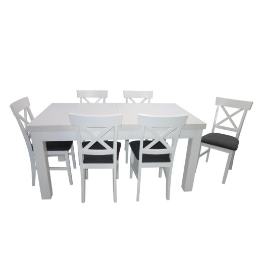 valgomojo virtuves virtuves baldai komplektai komplektas stalas kedes kedes balti