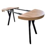 Stalas MEN 58 Ilgis  Plotis 100 cm. Prailginimas +2x50 cm Spalvų ir išmatavimų pasirinkimas - Image 3