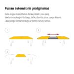 Stalas MEN 58 Ilgis  Plotis 100 cm. Prailginimas +2x50 cm Spalvų ir išmatavimų pasirinkimas - Image 5