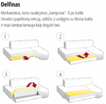 Minkštas kampas M 140.  Ilgis: 270 cm Plotis: 170 cm - Image 3