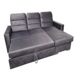 Minkštas kampas KM153   Ilgis: 250 cm Plotis: 160 cm. Universalūs  ir reguliuojami pogalviai - Image 5