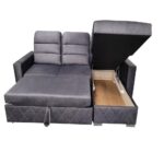 Minkštas kampas KM153   Ilgis: 250 cm Plotis: 160 cm. Universalūs  ir reguliuojami pogalviai - Image 4