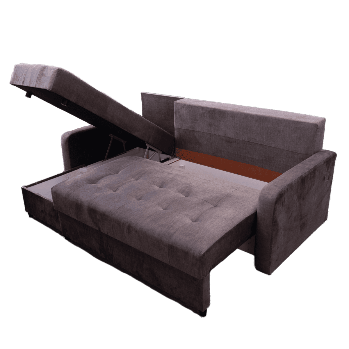 Minkštas kampas M 172  Ilgis: 225 cm Plotis: 160 cm. Spalvų, Išmatavimų, kampo pusės pasirinkimas - Image 2