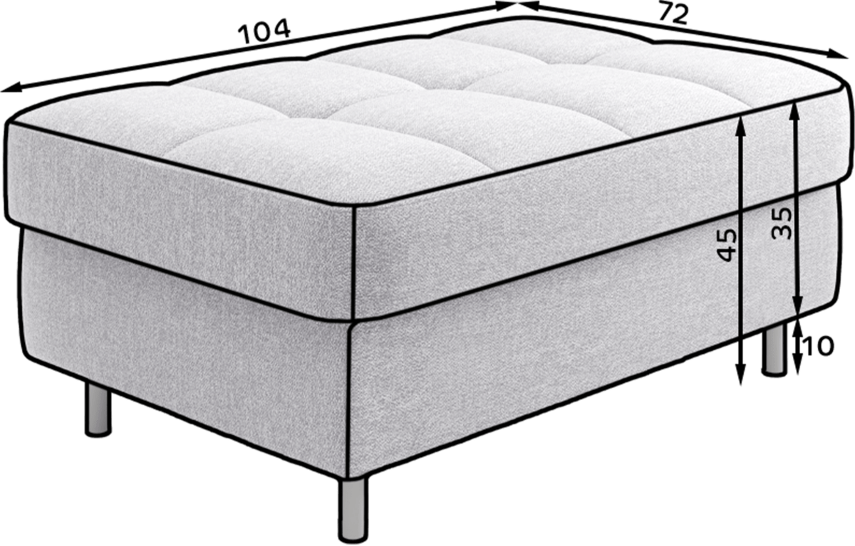 PU-GOM-05AS_main - Ilgis:104cm, Plotis:72cm, Aukštis:45cm - Image 9