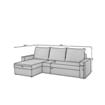 LIV01_main - Ilgis:237cm, Plotis:58cm, Aukštis:90cm - Image 6