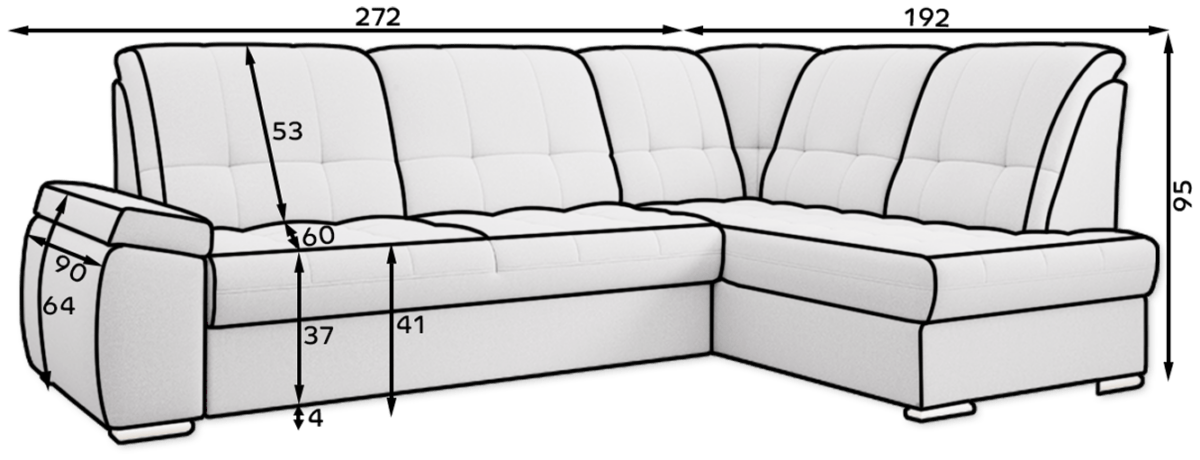 CO-SAD-LT-04FL_main - Ilgis:272cm, Plotis:192cm, Aukštis:95cm - Image 11