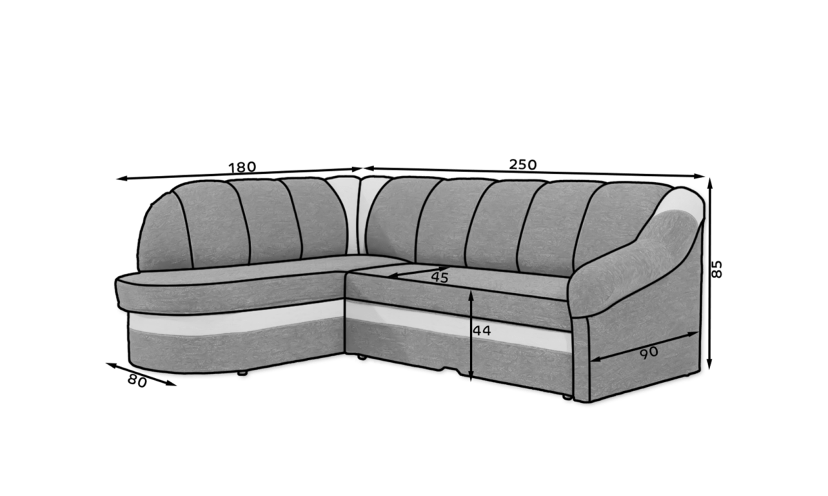 B01_main - Ilgis:2500cm, Plotis:180cm, Aukštis:85cm - Image 6