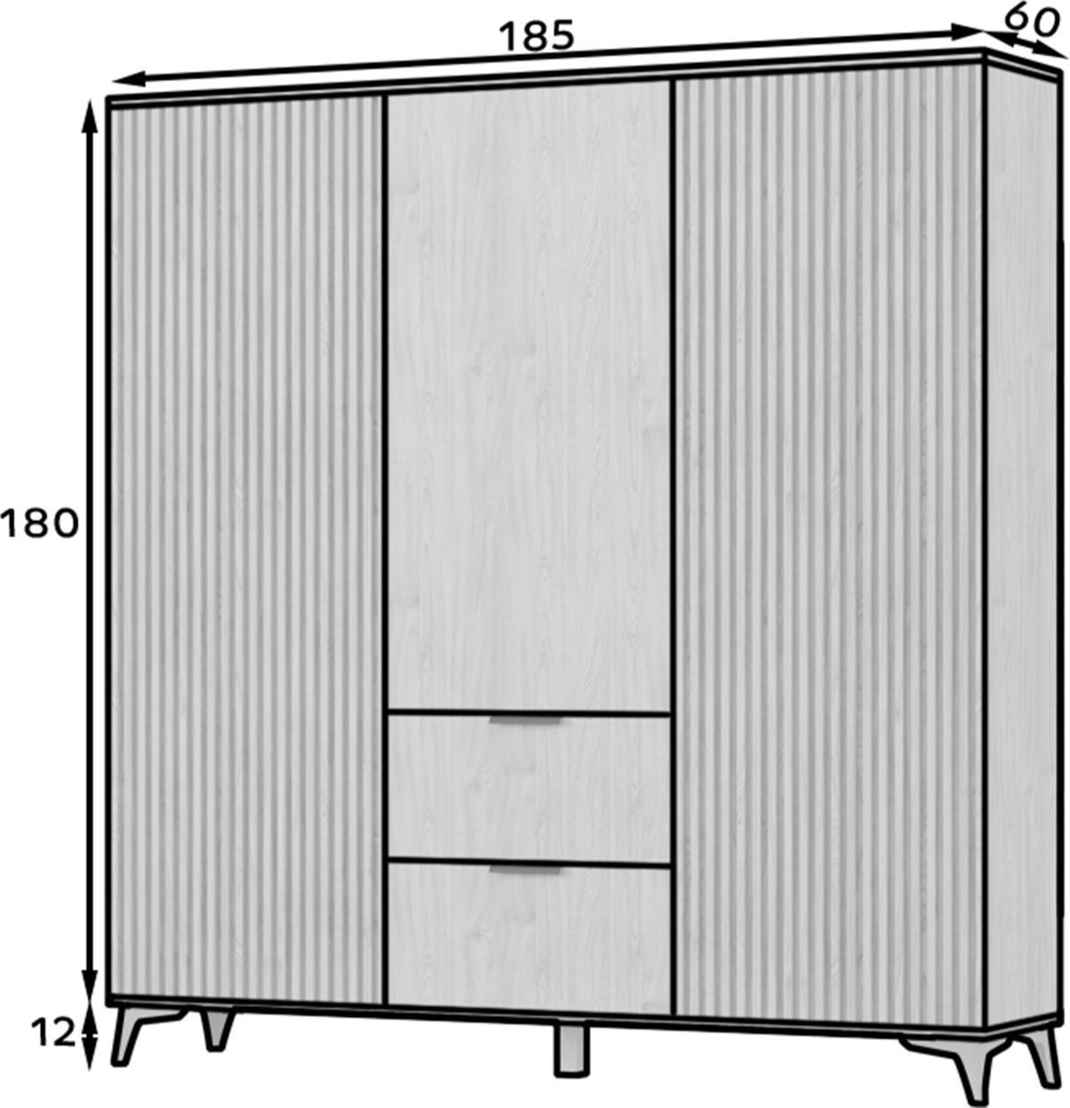 SF-ENT-A-SZA185_main - Ilgis:185cm, Plotis:60cm, Aukštis:192cm - Image 10