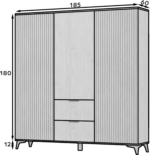 SF-ENT-A-SZA185_main - Ilgis:185cm, Plotis:60cm, Aukštis:192cm - Image 10