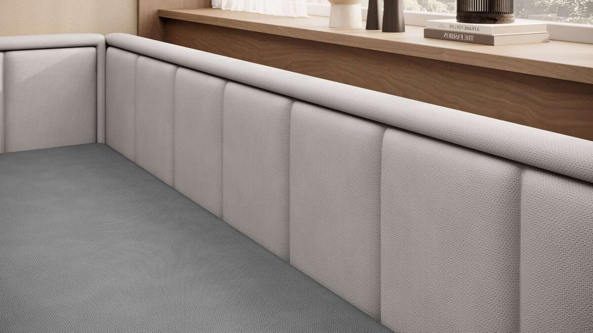 Sofa-lova ELT- 4 Tachta Ilgis 214 cm Plotis 82 cm Aukštis:77cm Išmatavimų, spalvų pasirinkimas ir pusės pasirinkimas - Image 6