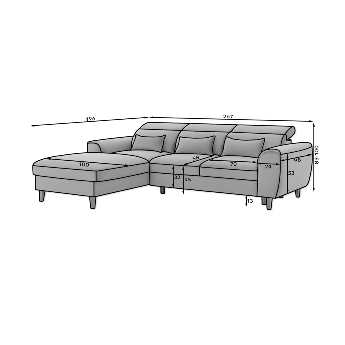 CO-FOB-LT-04NU_main - Ilgis:267cm, Plotis:196cm, Aukštis:100cm - Image 12