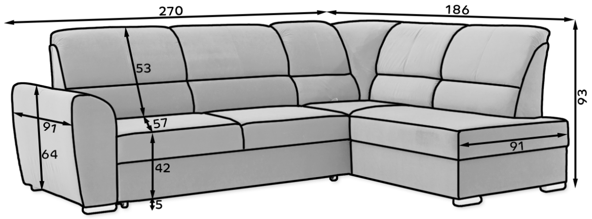 CO-SIB-LT-03NU_main - Ilgis:270cm, Plotis:186cm, Aukštis:93cm - Image 11