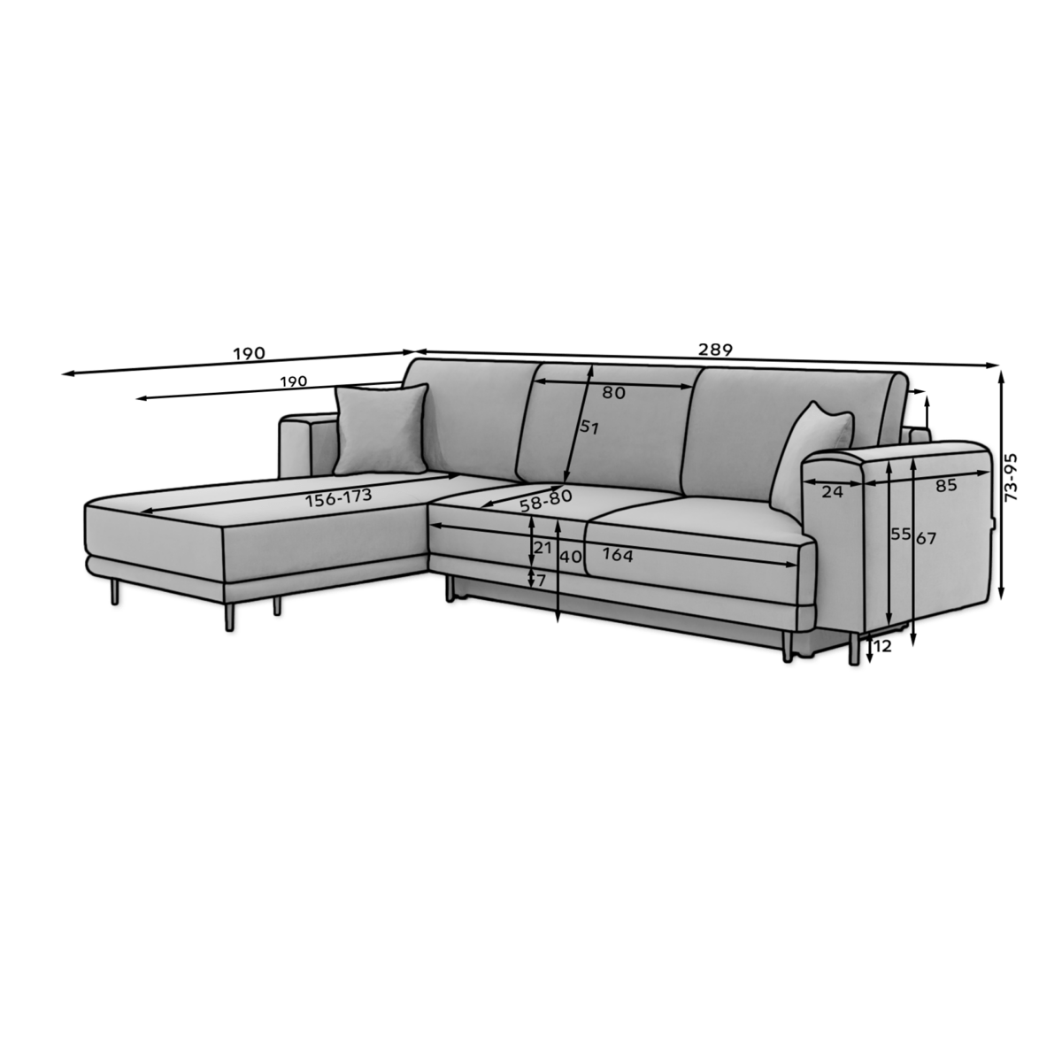 CO-DAL-LT-03NU_main - Ilgis:289cm, Plotis:190cm, Aukštis:95cm - Image 12