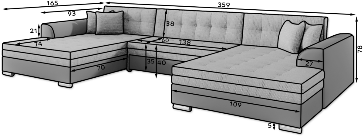 Vet01_main - Ilgis:355cm, Plotis:60cm, Aukštis:80cm - Image 4