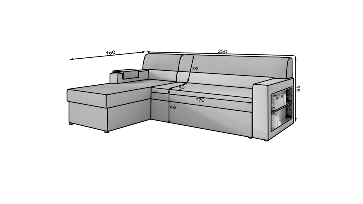 R12_main - Ilgis:250cm, Plotis:55cm, Aukštis:85cm - Image 3