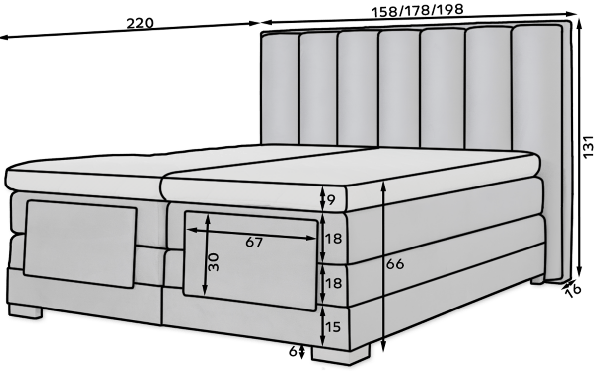 BO-VER-03NU_1.4_main - Ilgis:217cm, Plotis:158cm, Aukštis:130cm - Image 4