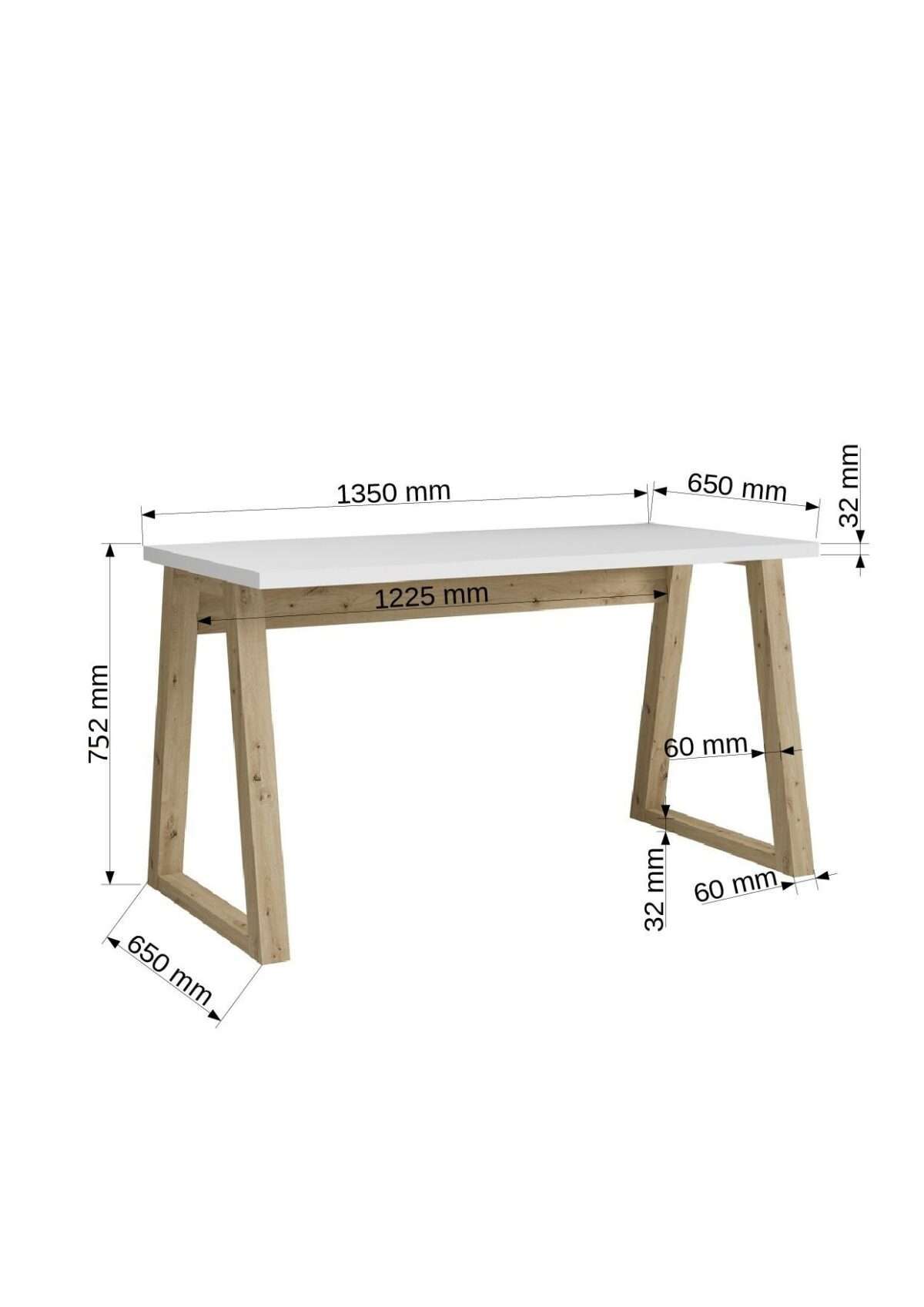 DE-Iwo-W+ART-T020 -  Plotis:135cm, Aukštis:75.2cm - Image 3