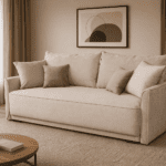 Sofa-lova MB 1.  Ilgis 220 cm. Plotis 120 cm.  Miegamosios dalies ilgis 200 cm Plotis 165 cm. spalvų pasirinkimas