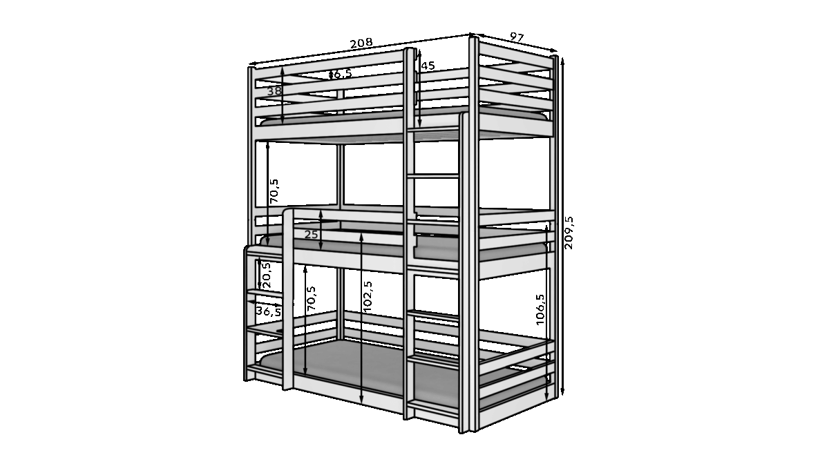 CH-Ted-PINE-208-E1732 - Ilgis:208cm, Plotis:97cm, Aukštis:209cm - Image 3