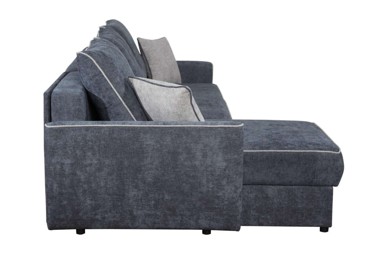 Minkštas kampas MB 7. Ilgis: 240 cm Plotis: 145 cm. Spalvų, kampo pusės pasirinkimas - Image 5