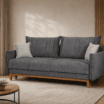 Sofa-lova MB 10 Ilgis 210 cm. Plotis 100 cm. Miegamosios dalies ilgis 190 cm Plotis 145 cm. spalvų pasirinkimas