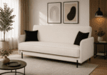 Sofa-lova MB 20 Ilgis 205 cm. Plotis 100 cm. Miegamosios dalies ilgis 190 cm Plotis 120 cm. spalvų pasirinkimas