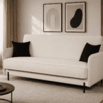 Sofa-lova MB 20 Ilgis 205 cm. Plotis 100 cm. Miegamosios dalies ilgis 190 cm Plotis 120 cm. spalvų pasirinkimas