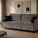 Sofa-lova MB 2.  Ilgis 215 cm. Plotis 100 cm.  Miegamosios dalies ilgis 190 cm Plotis 145 cm. spalvų pasirinkimas