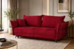 Sofa-lova MB 27 Ilgis 230 cm. Plotis 104 cm. Miegamosios dalies ilgis 190 cm Plotis 145 cm. spalvų pasirinkimas