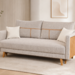 Sofa-lova MB 29 Ilgis 215 cm. Plotis 100 cm. Miegamosios dalies ilgis 190 cm Plotis 145 cm. spalvų pasirinkimas
