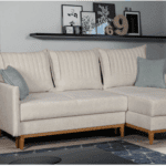 Minkštas kampas MB 12 Ilgis: 220 cm Plotis: 150 cm. Spalvų, kampo pusės pasirinkimas