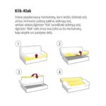 Sofa-lova MB 22 Ilgis 225 cm. Plotis 100 cm. Miegamosios dalies ilgis 190 cm Plotis 125 cm. spalvų pasirinkimas - Image 2