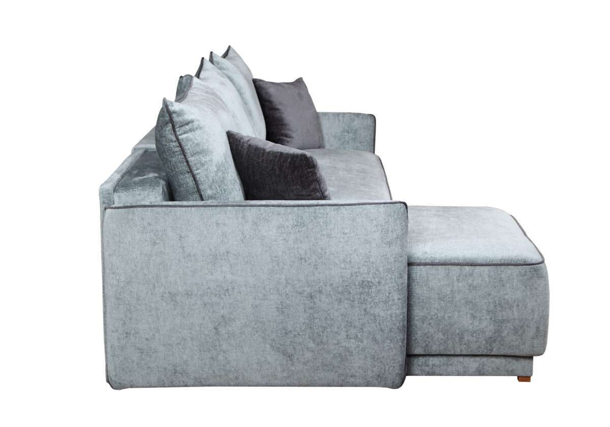 Minkštas kampas  MB 1. Ilgis: 225 cm Plotis: 150  cm. Spalvų, kampo pusės pasirinkimas - Image 3