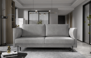 Pilka sofa lova