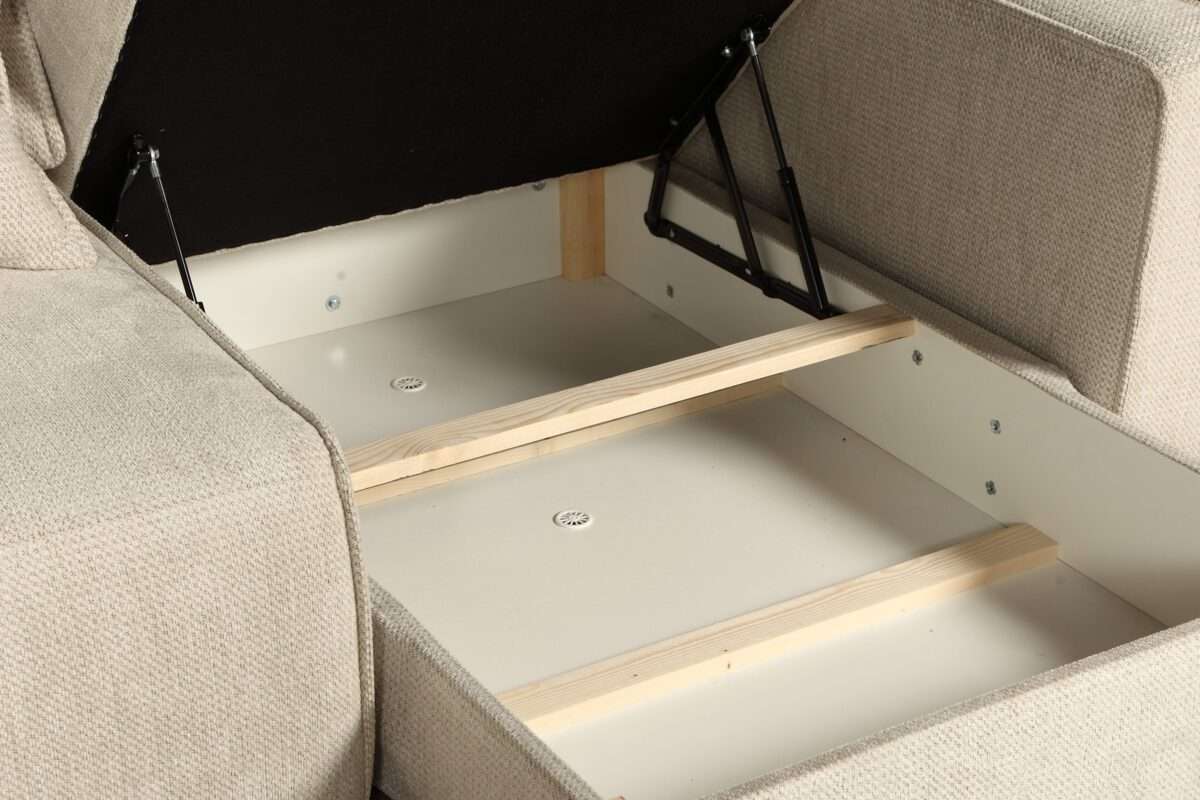 Minkštas kampas MB 10 Ilgis: 270 cm Plotis: 166  cm. Spalvų, Išmatavimų, kampo pusės pasirinkimas - Image 7