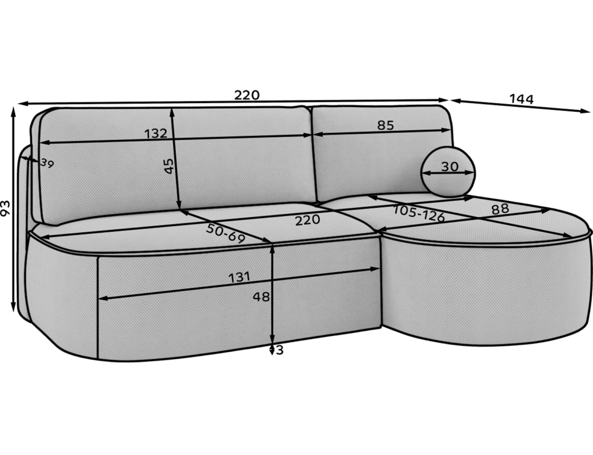 CO-LIV-RT-40JAR_main - Ilgis:220cm, Plotis:144cm, Aukštis:93cm - Image 10