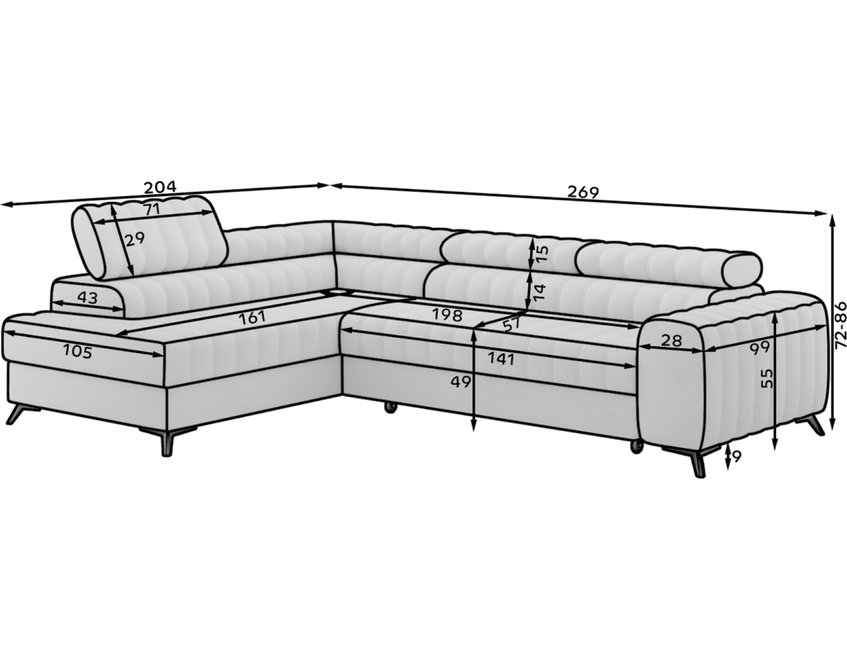 CO-KAN-LT-03NU_main - Ilgis:269cm, Plotis:204cm, Aukštis:86cm - Image 12