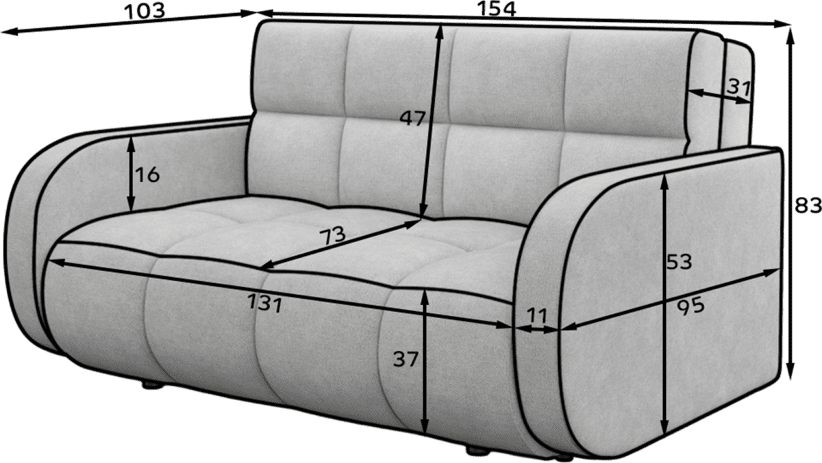 SO-DEV-40AU_main - Ilgis:154cm, Plotis:103cm, Aukštis:83cm - Image 10