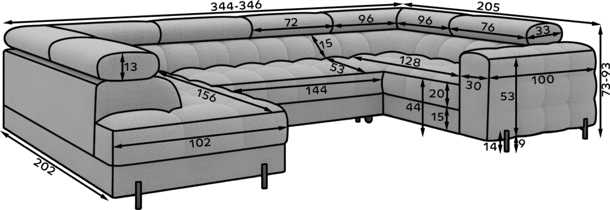 CO-FEC-LT-01ROY_main - Ilgis:346cm, Plotis:205cm, Aukštis:93cm - Image 10