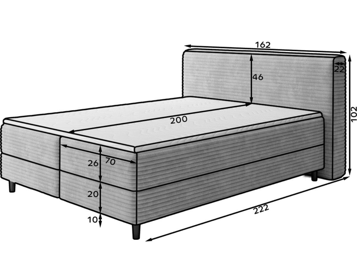 BO-COR-01MOD_1.4_main - Ilgis:162cm, Plotis:222cm, Aukštis:102cm - Image 9
