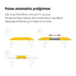 Valgomojo komplektas MOS 13 - su 6 kėdėmis.  Stalo ilgis: 160 cm Plotis: 90 cm Prailginimas:+50 cm arba 140 cm Plotis: 80 cm Prailginimas:+40 cm - Image 3