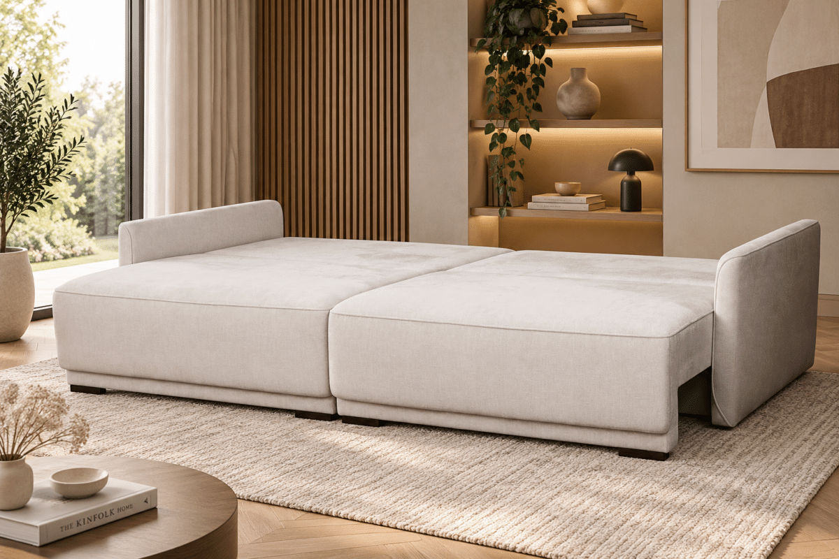Sofa-lova minkštas kampas viename MB 33 Ilgis 265 cm. Plotis 120 cm. Miegamosios dalies ilgis 245 cm. Plotis 165 cm. Spalvų pasirinkimas. - Image 2