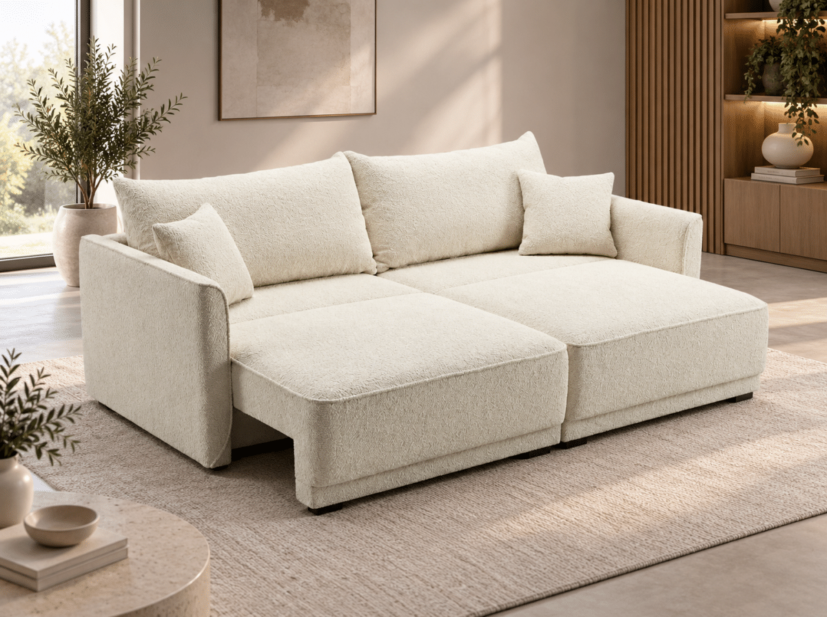 Sofa-lova minkštas kampas viename MB 32 Ilgis 225 cm. Plotis 112 cm. Miegamosios dalies ilgis 200 cm. Plotis 150 cm. Spalvų pasirinkimas. - Image 3